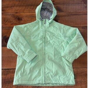 Burton Kids Full‎ Zip Winter Ski Hooded Jacket Zipper Pockets Size Large
